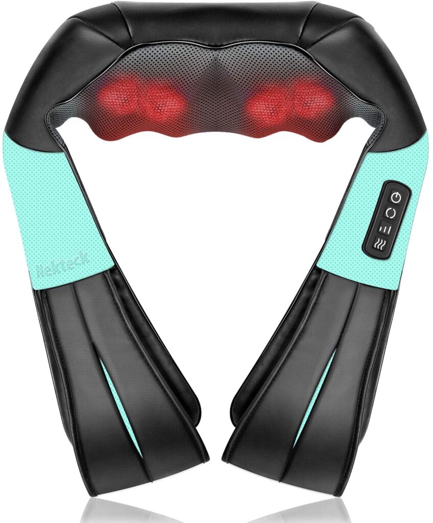 masajeador shiatsu nekteck 3d cervical espalda calor relajante