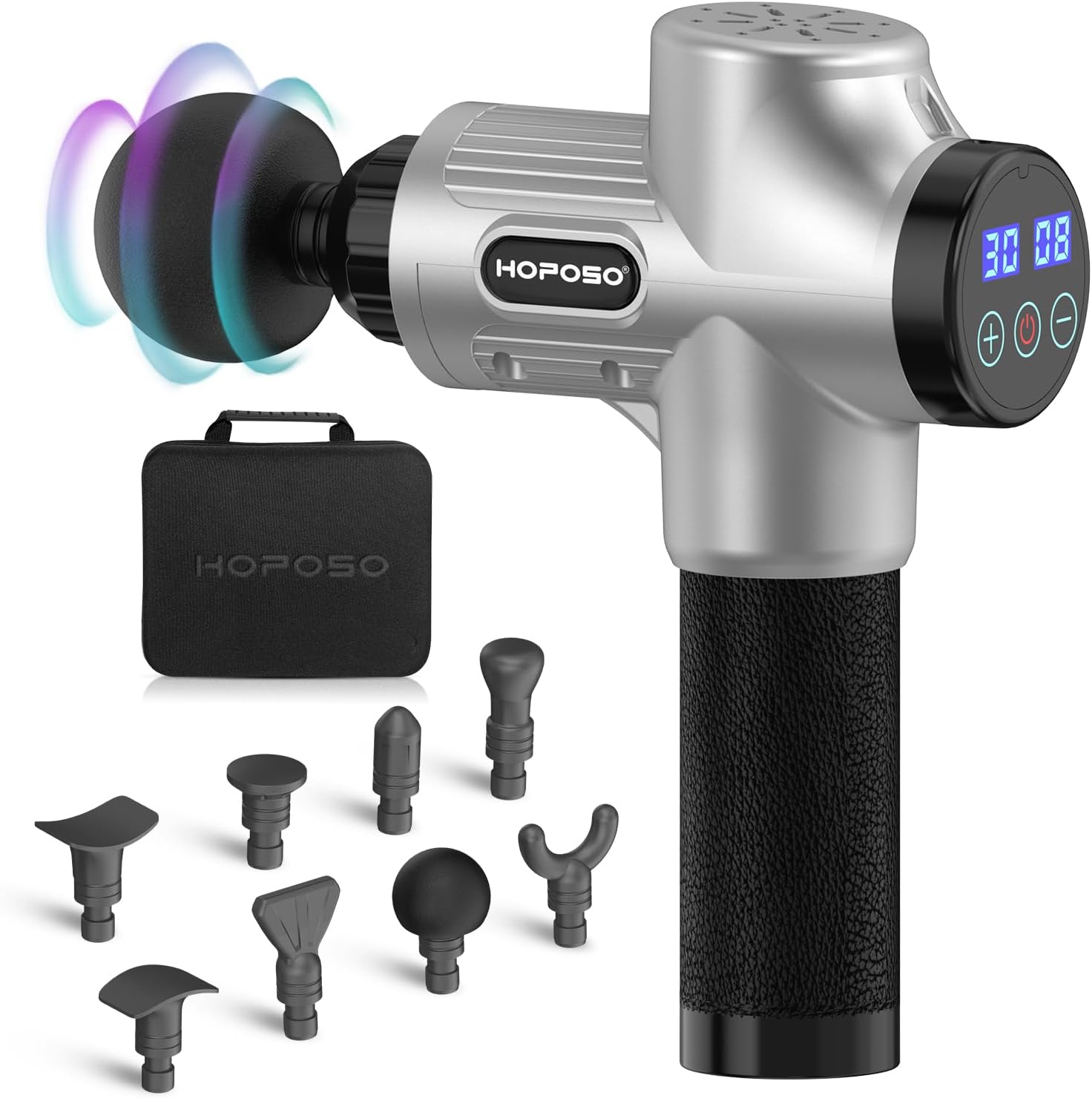 Pistola de masaje HOPOSO DTMM-001 con función calor