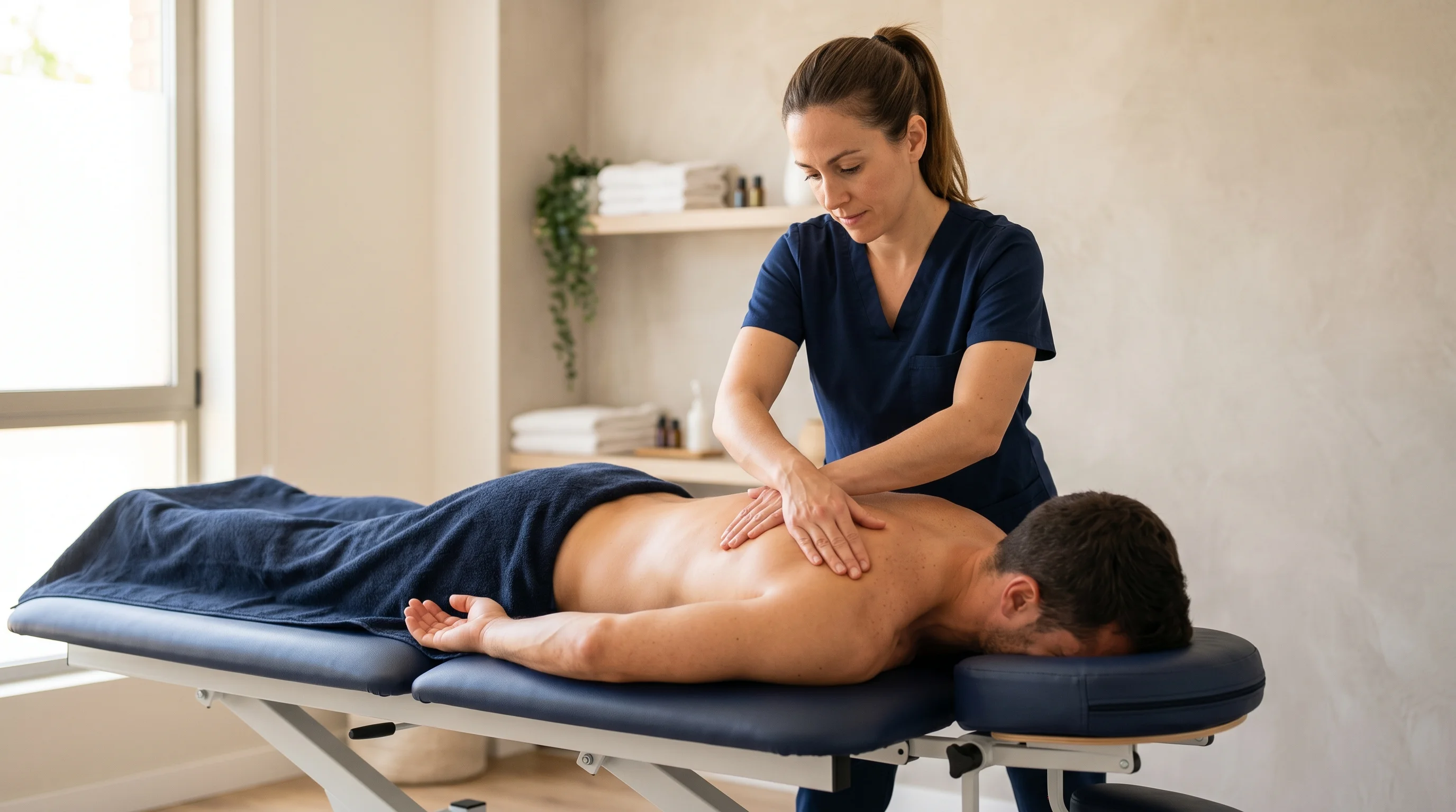 Masaje descontracturante fisioterapeuta
