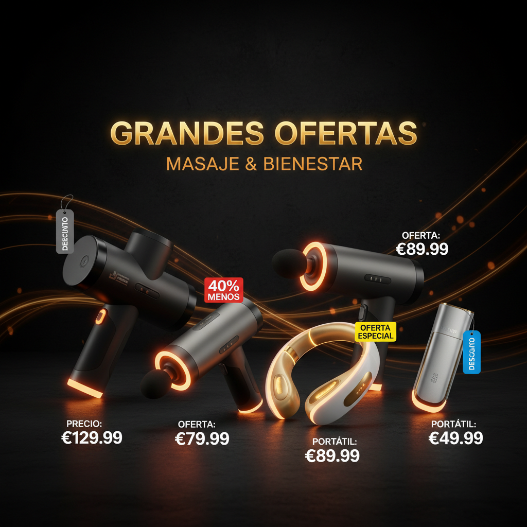 Ofertas en pistolas de masaje y masajeadores musculares — descuentos Amazon España