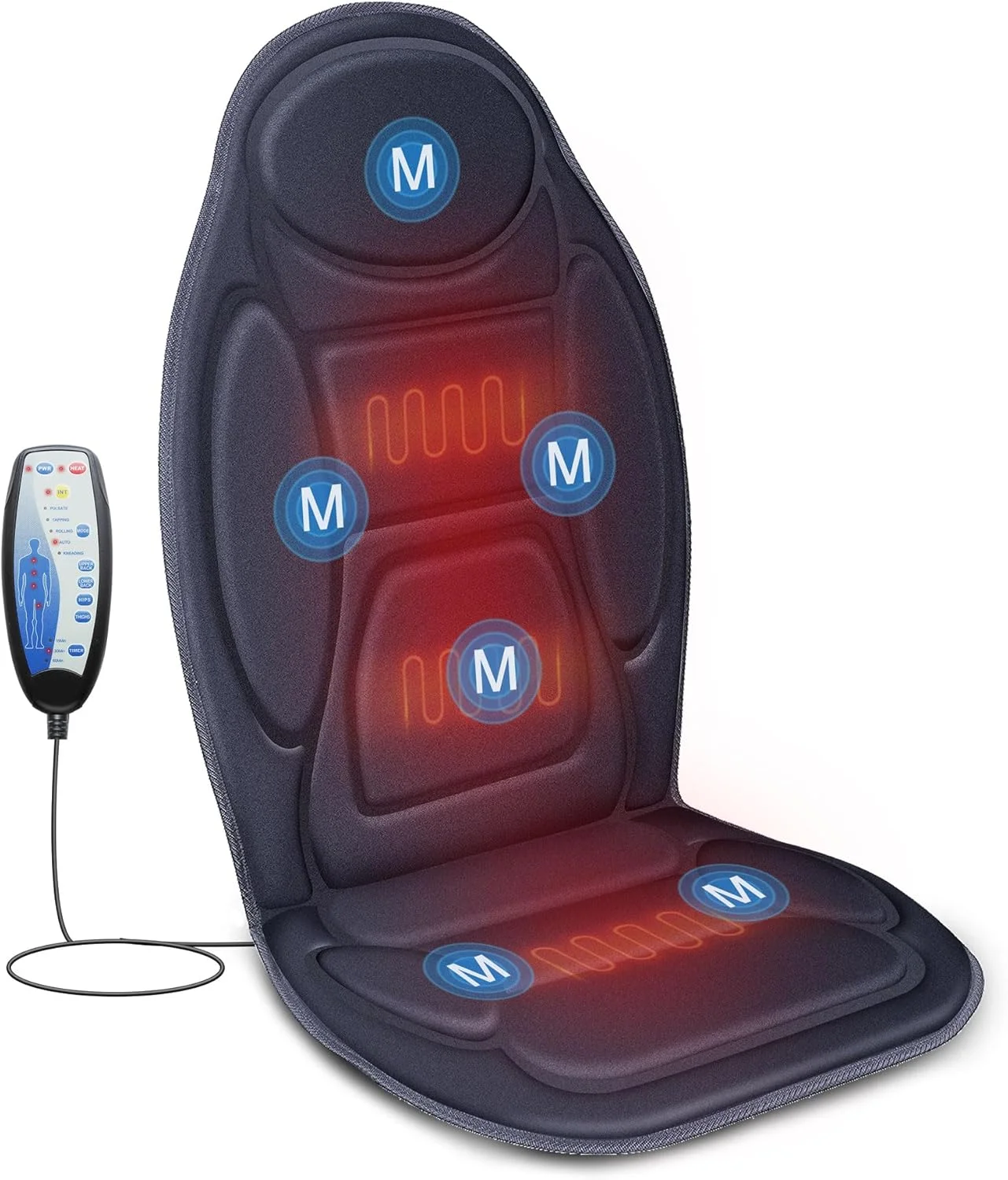 Snailax Cojin Masaje Vibracion Espalda - oferta Prime Day