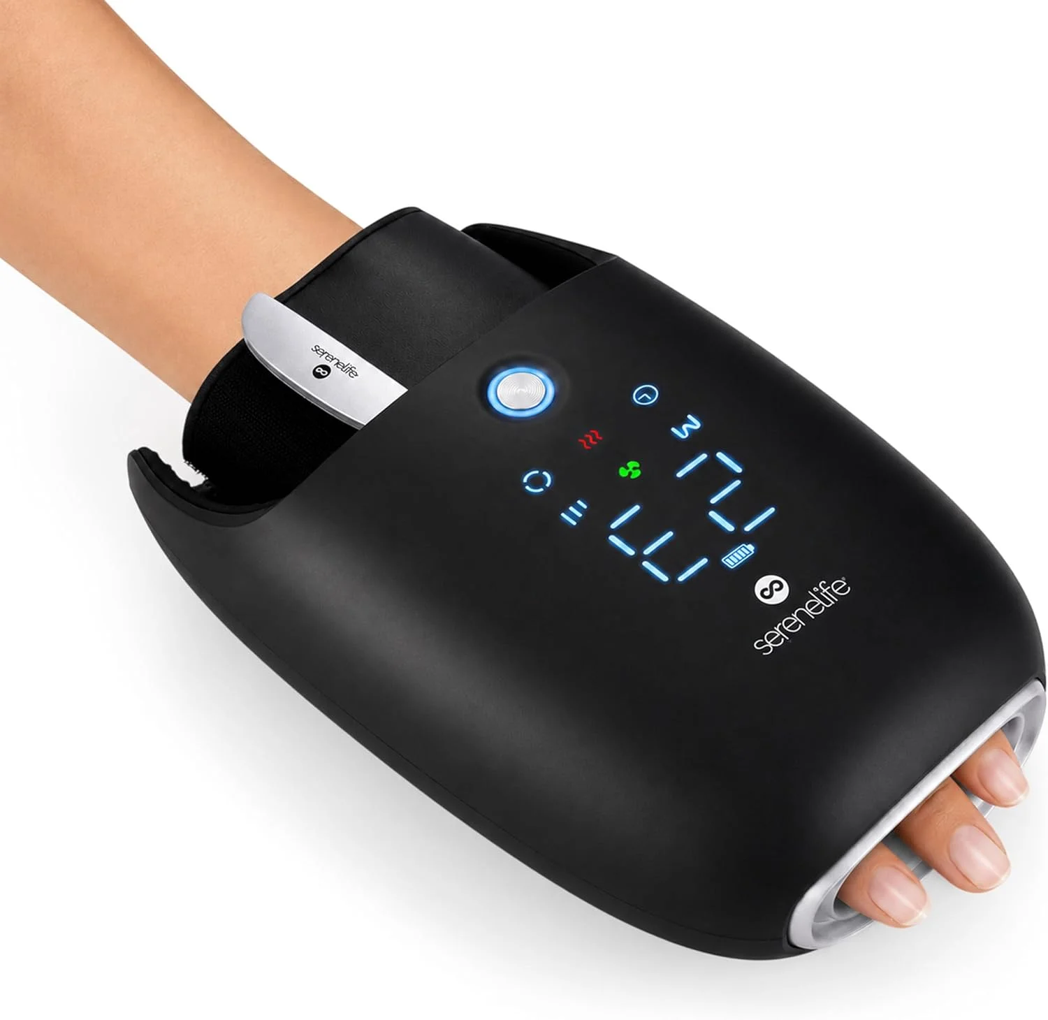 Masajeador de manos SereneLife eléctrico con calor