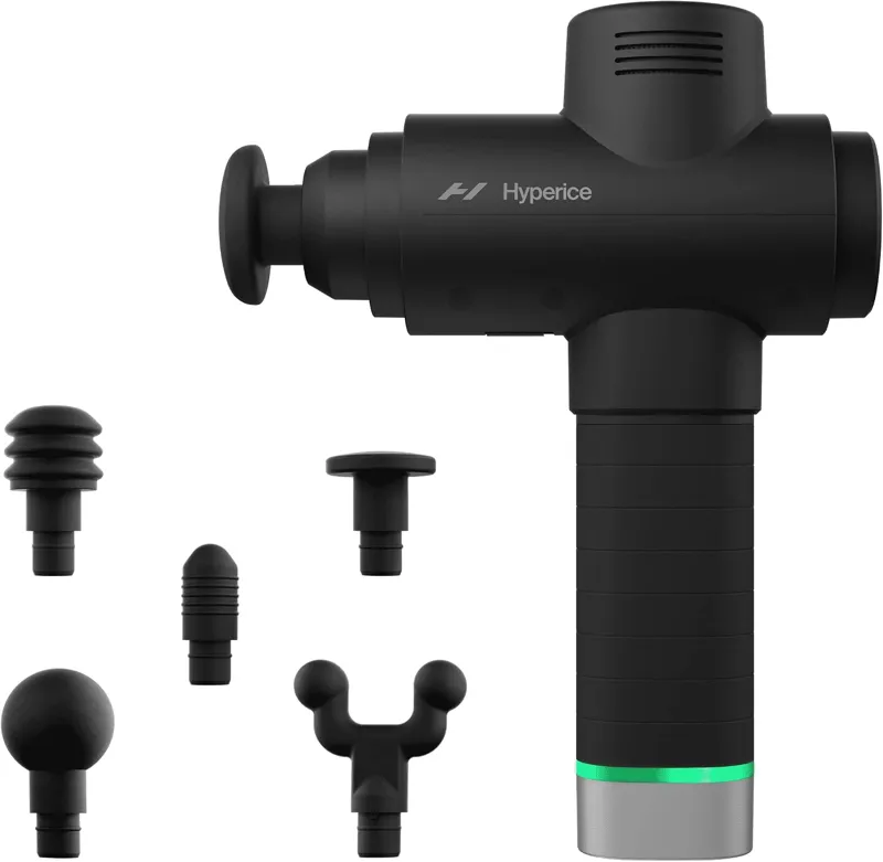 Hyperice Hypervolt 2 Pro, pistola de masaje de percusión con cinco cabezales intercambiables