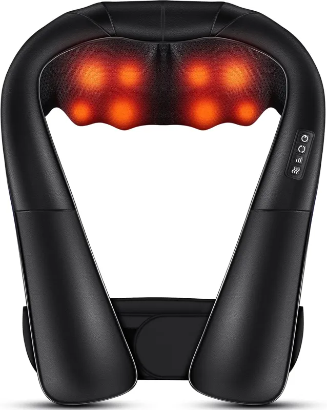 masajeador cervical 4d shiatsu calor intensidad ajustable nuca espalda