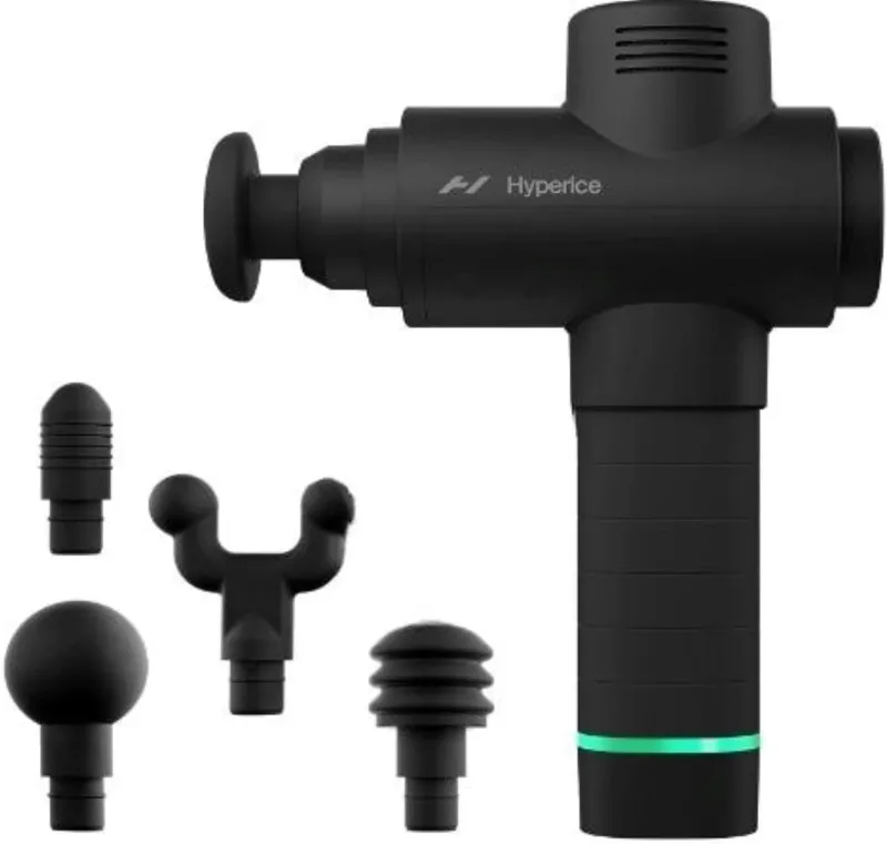 Hyperice Hypervolt 2, pistola de masaje de percusión con cinco cabezales intercambiables