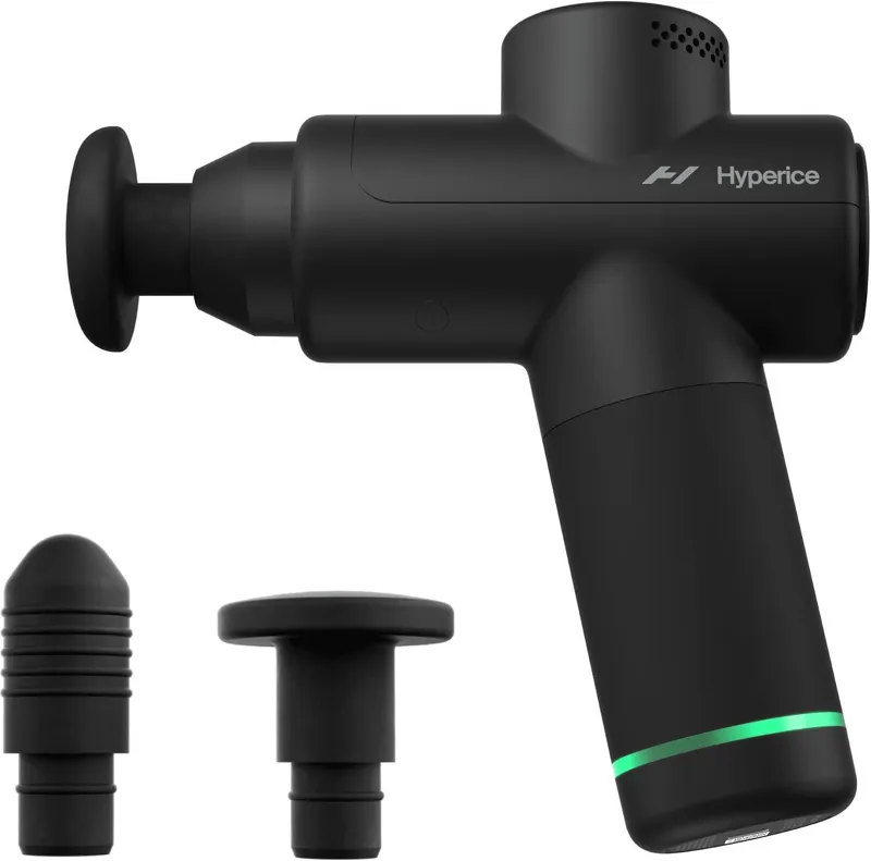 Hyperice Hypervolt Go 2, pistola de masaje compacta con dos cabezales intercambiables