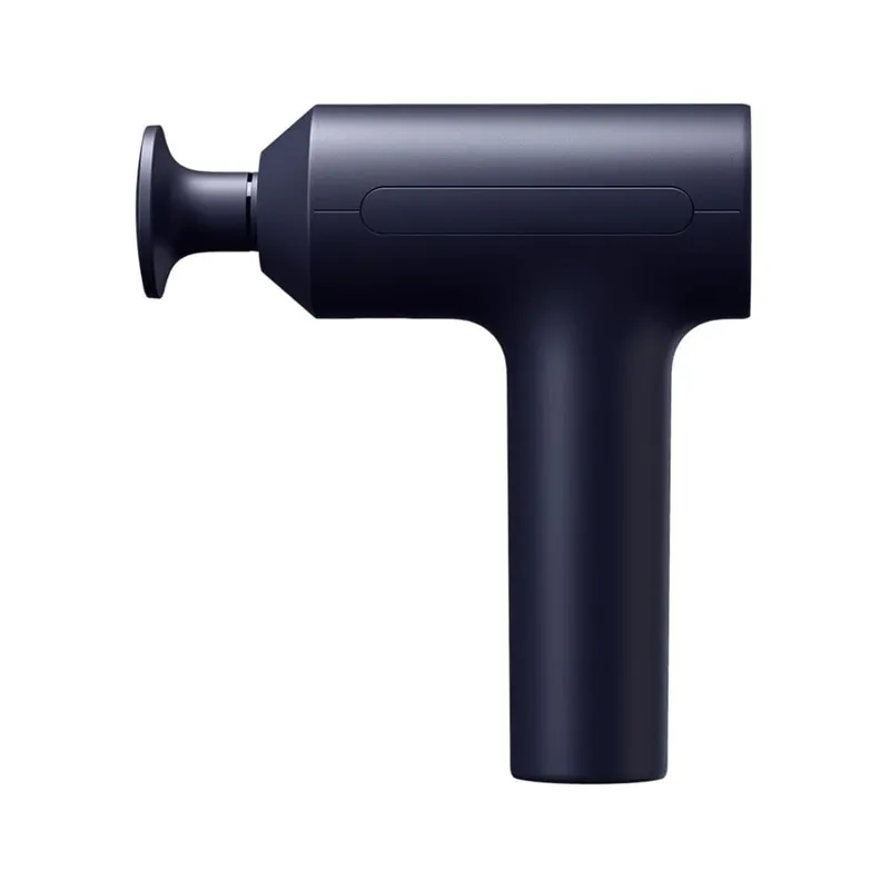 Xiaomi Massage Gun 2 azul marino, pistola de masaje con cabezal tipo disco y franja táctil lateral